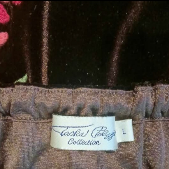 Tasha Polizzi Brown Maxi Skirt w/ Floral Embroidery NEW! - Picture 4 of 5